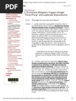 Procedural Obligation Triggers (Knight - Three-Prong - and Legitimate Expectations) - NCA Exam Reviewer