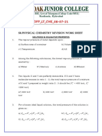 DPP - LT - CHE - 08-07-21: SR - Physical Chemistry Revision Work Sheet
