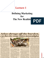 Lecture 1 Defining Marketing For New Realities