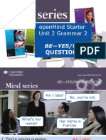 Openmind Starter Unit 2 Grammar 2