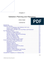Validation Planning and Reporting: Chris Clark