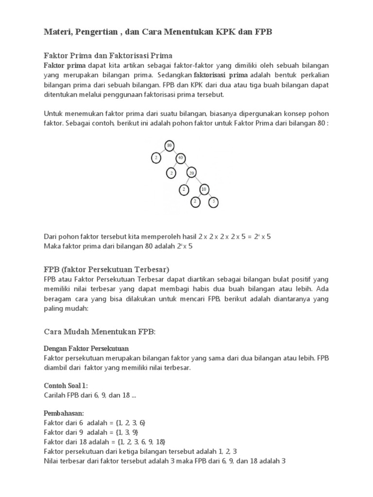 Materi Fpb Kpk 3 Pdf