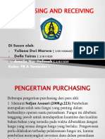 PURCHASING AND RECEIVING
