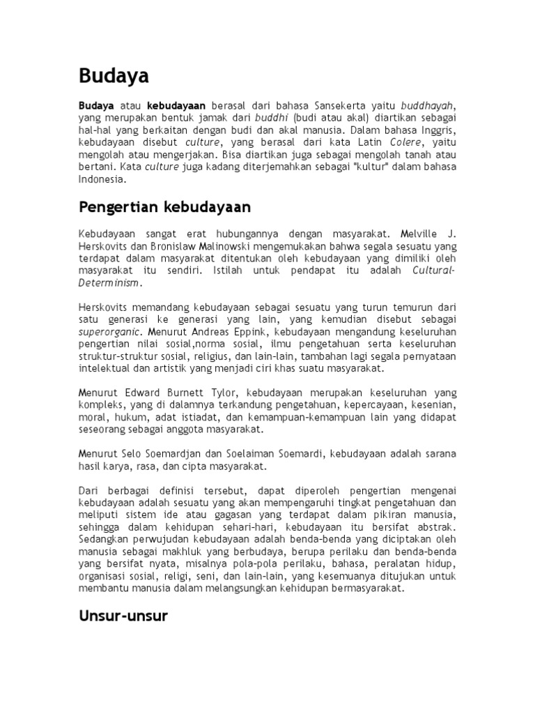 Budaya