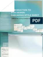 Introduction To Web Design: Cascading Style Sheet