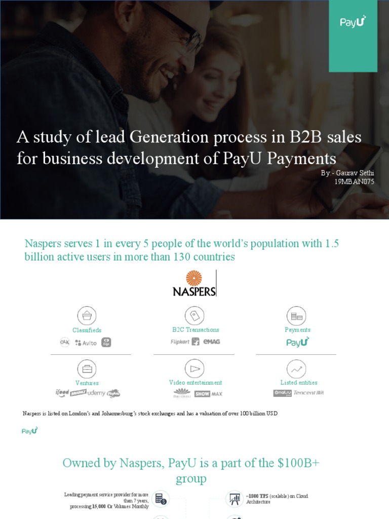 PayU Payments B2B Lead Generation Study | PDF | Services (Economics ...