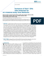 Real-World Performance of Sub-1 GHZ and 2.4 GHZ Textile Antennas For Rf-Powered Body Area Networks