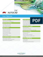 ACP AutoCAD Exam Objectives