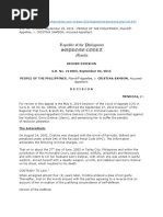 Second Division G.R. No. 214883, September 02, 2015 PEOPLE OF THE PHILIPPINES, Plaintiff-Appellee, v. CRISTINA SAMSON, Accused