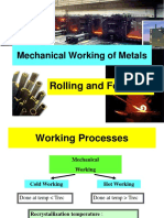 Mechanical Working of Metals (Rolling and Forging)