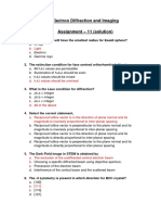 Electron Diffraction and Imaging Assignment - 11 (Solution)