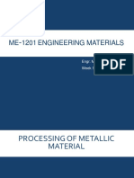 ME 1201 Engineering Materials: Engr. Mansoor Idrees Dawson Week 14