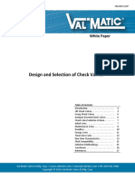 Design Selection Check Valves