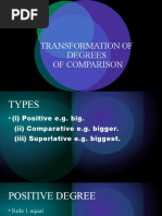 Transformation of Degrees of Comparison