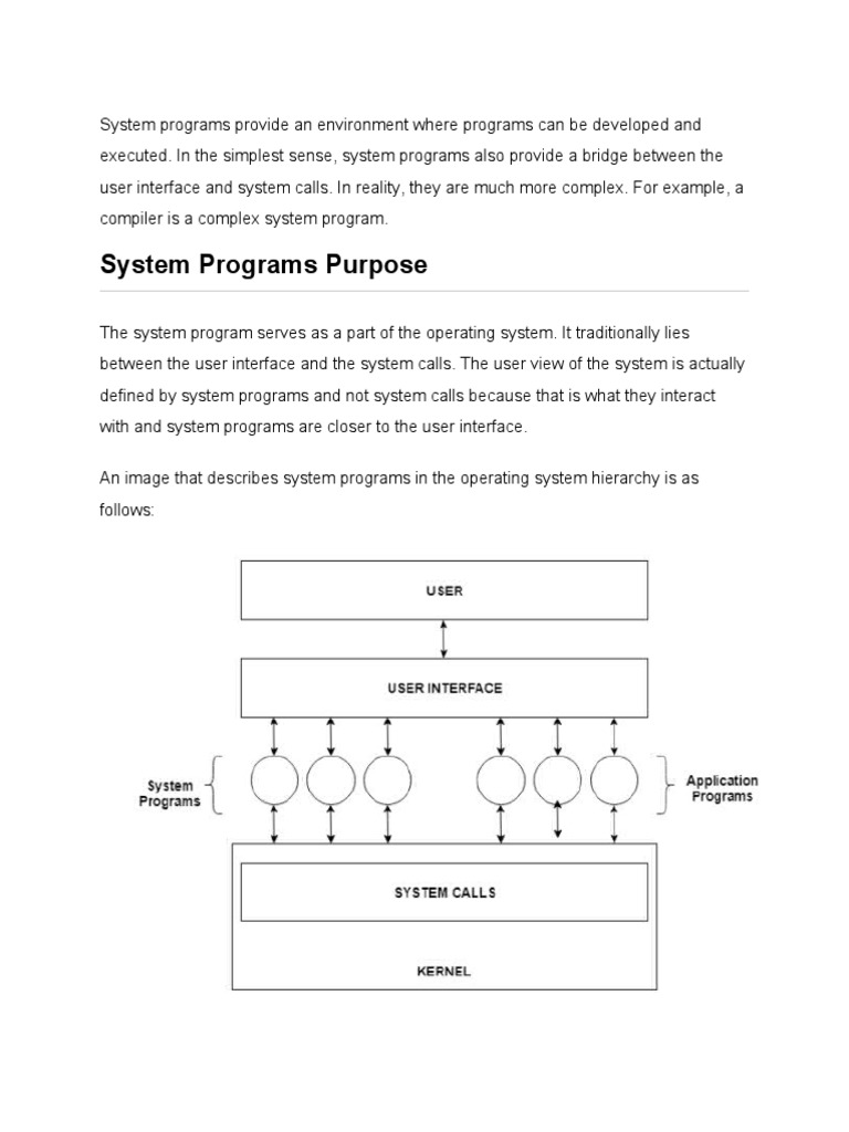 Understanding the Purpose and Types of System Programs | PDF | Computer ...