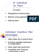 Types of Individual Incentives