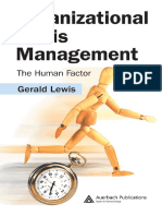 Gerald Lewis - Organizational Crisis Management - The Human Factor - Auerbach Publications (2006)