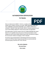 authorization certificate