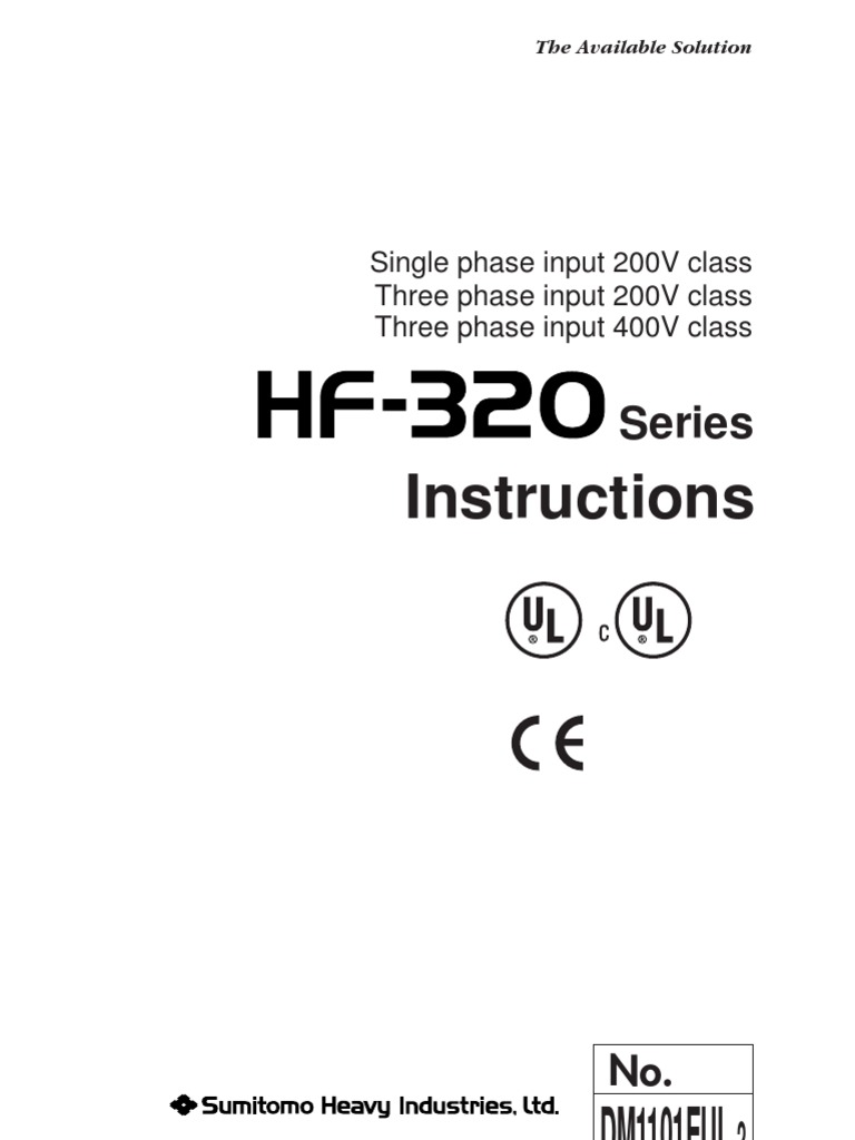 Sumitomo hf320 | PDF | Power Inverter | Power Supply