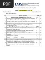 Q. No. Marks CO 2 2 6 2 3: Short Answer Type