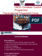 The UNODC-WCO Container Control Programme: Transnational Organized Crime