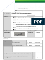 Assessment Cover Sheet Marketing Objectives