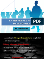 Entrepreneurship Development: An Introduction