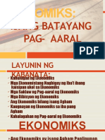 Ekonomiks Agham Panlipunan