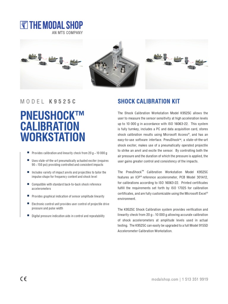 Shock Accelerometer Calibration K9525C Datasheet (DS 0053) 2 | PDF ...
