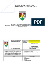 Sop Pengelolaan Pemungutan Dan Penyetoran Retribusi Pasar (Wajib 1)