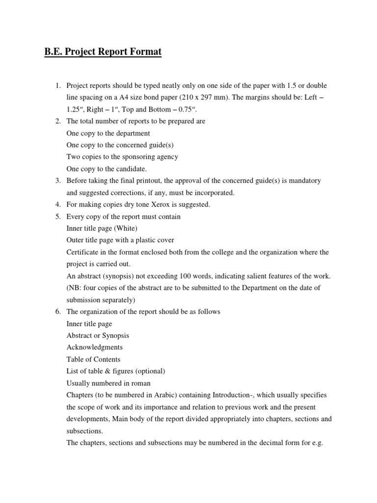 B.E. Project Report Guidelines | PDF | Software | Computer Engineering