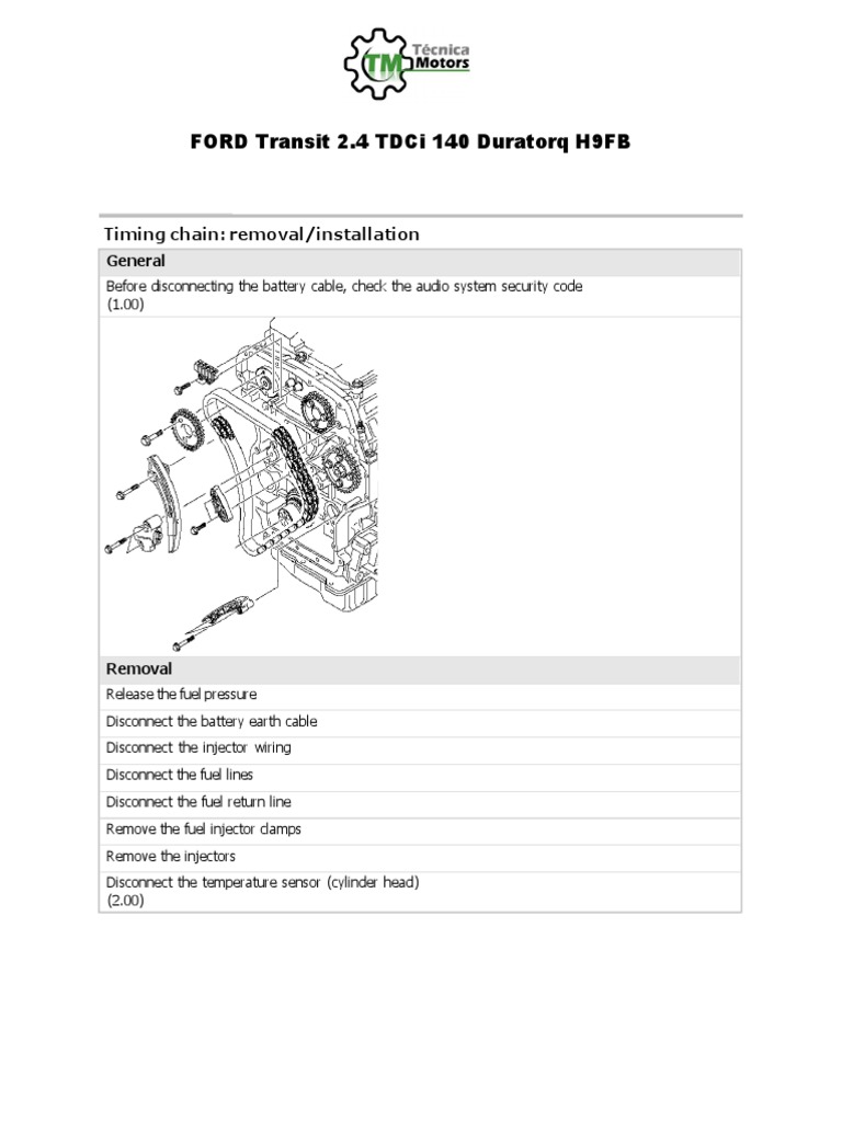 Ford Transit Timing Chain Marks Wholesale Dealers