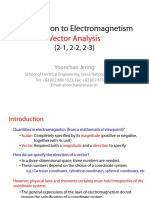 Introduction To Electromagnetism: Vector Analysis