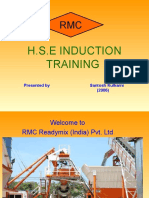 H.S.E Induction Training: Presented by Santosh Kulkarni (2006)