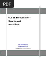 6L6SE Amplifier User Manual