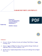 Database Security and Privacy UNIT - I - PPT
