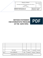 TP-MST-GEN-06-142-00 - Method Statement For Pressure Test of The HDPE Pipes