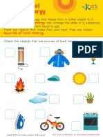 Grade 3 Sources of Heat Energy Worksheet