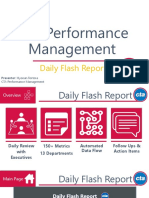 CTA Performance Management: Daily Flash Report