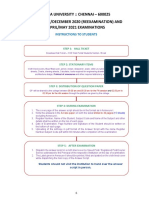 Students Instrucation Flow Chart