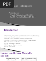 Database - Mongodb: Presented by