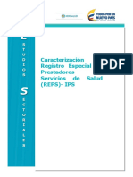 Caracterizacion Registro Especial Prestadores Reps