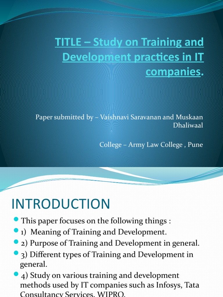 TRAINING AND DEVELOPMENT DEFINITION BY AUTHORS 2020 visual data 4