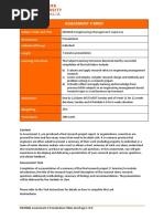 Assessment 4 Brief: Subject Code and Title Assessment Individual/Group Length Learning Outcomes