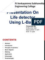 Buchepalli Venkayamma Subhareddy Engineering College: Presentation On Life Detector Using L-Band