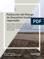 Reduccion Del Riesgo de Desastres Locales y Regionales