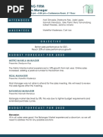 Sample Minutes of Meeting