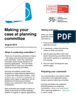 Making Your Case at Planning Committe