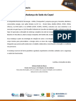 Mudança de Sede Da Copel: Comunicado Ao Mercado - 26/21