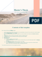 Master's Thesis - by Slidesgo